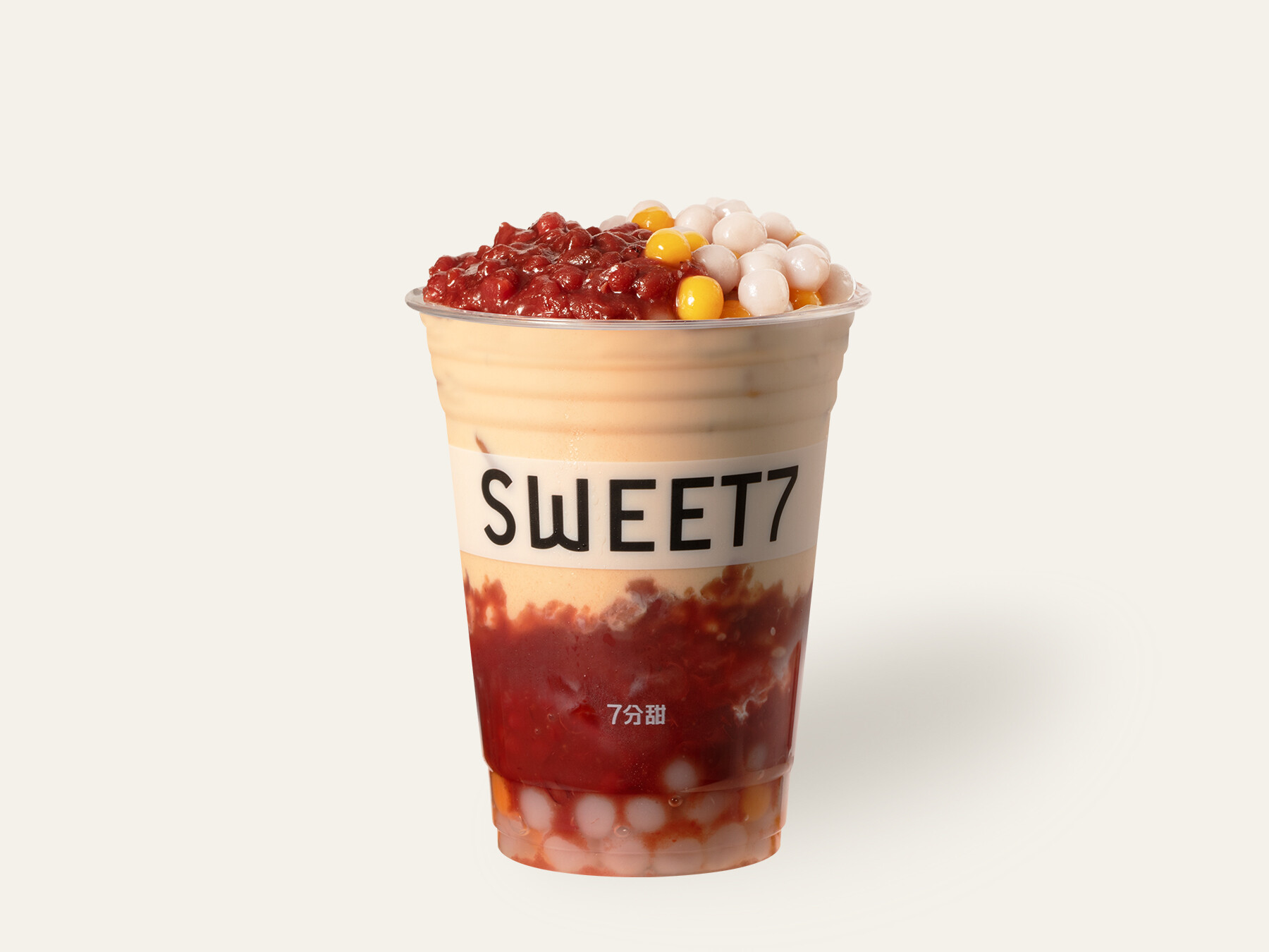 流沙红豆牛乳茶